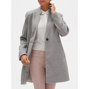 NWT Womens Banana Republic Gray Car Coat Size Med